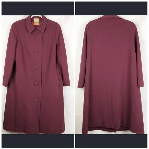 VOGUE Malou La Casse Vintage Long Coat - Picture 1 of 8